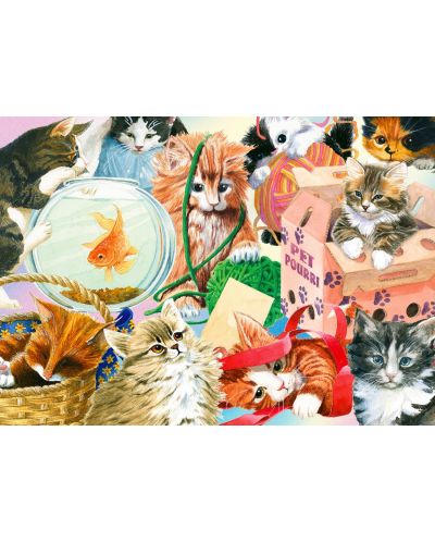 Παζλ  Enjoy από 1000 κομμάτια - Περίεργα γατάκια - 2